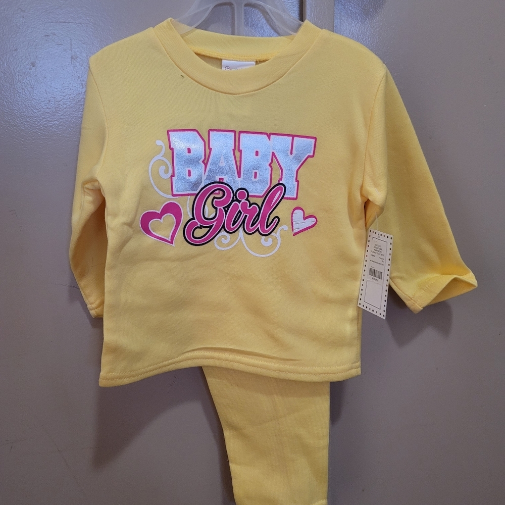 Baby girl infant pants set